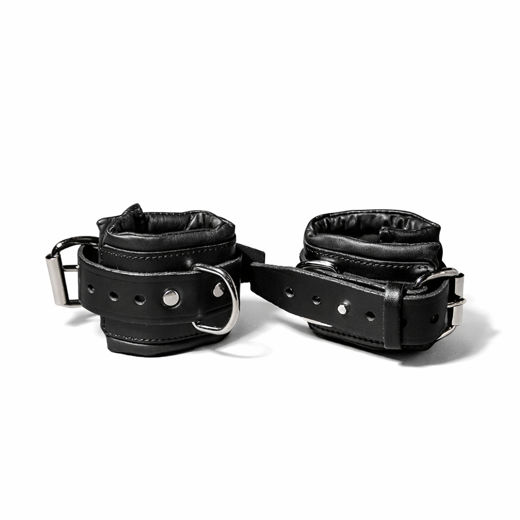 Leather Heavy Duty Padded Wrist Cuffs