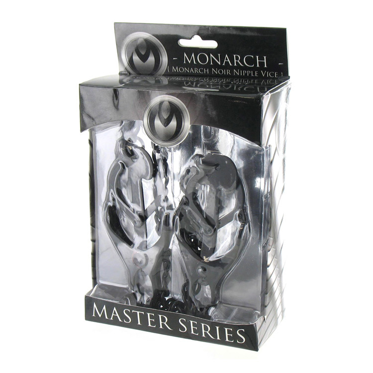 Master Series Monarch Noir Nipple Clamps | UberKinky