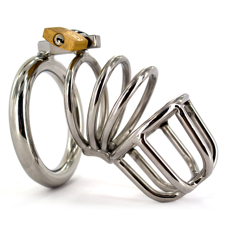 UberKinky Spiral Stainless Steel Male Chastity Device 1