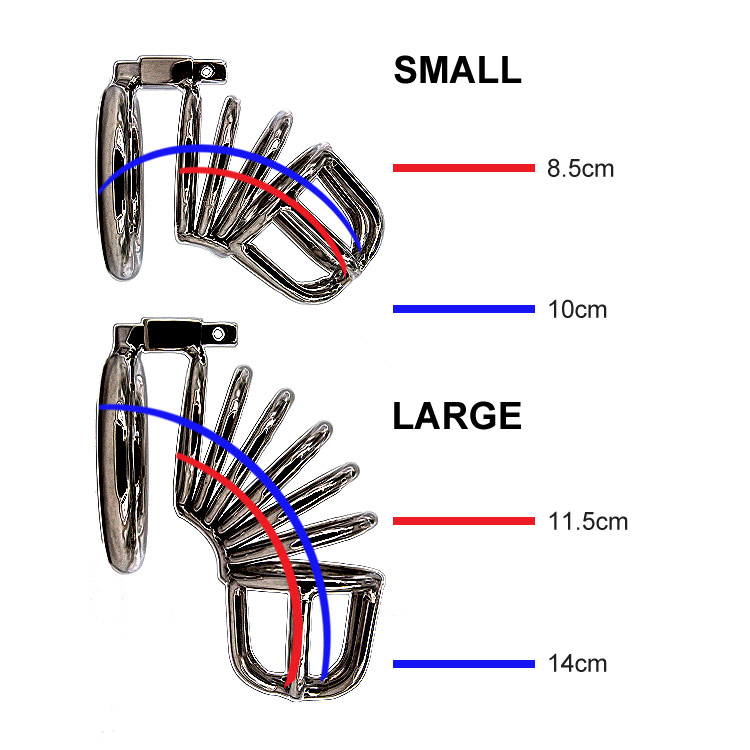 UberKinky Spiral Stainless Steel Male Chastity Device 0