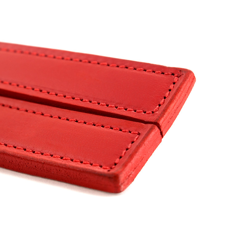 UberKinky Leather Two Finger Tawse | UberKinky