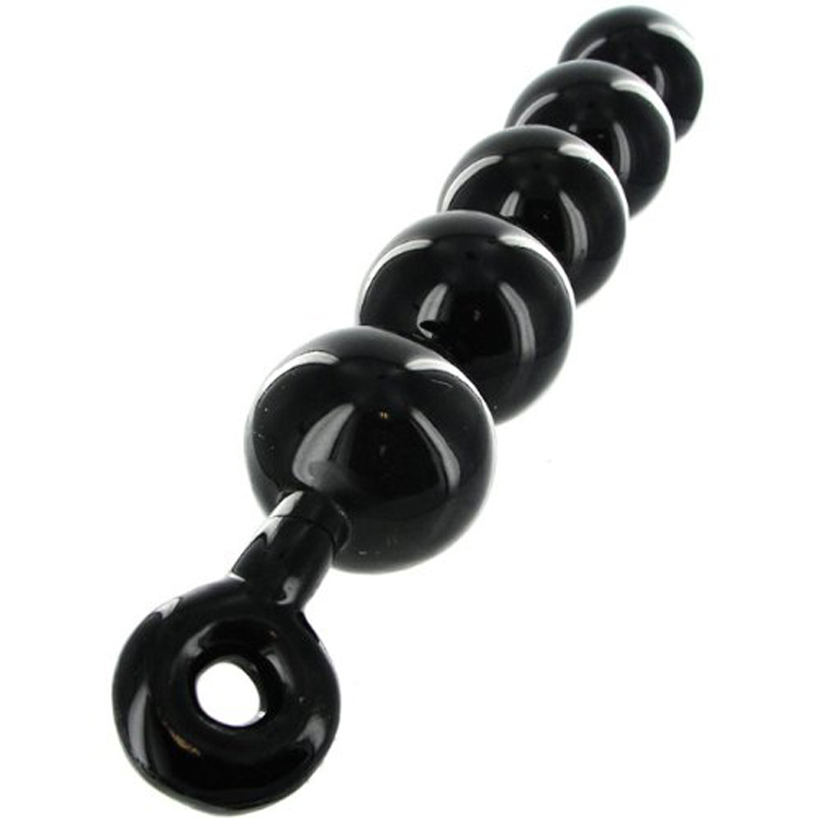 Master Series Black Baller Anal Beads 15 Inches | UberKinky