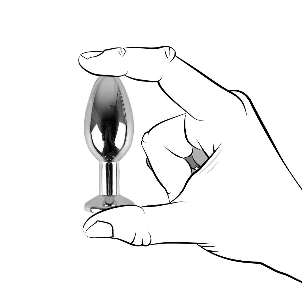 Uberkinky Jewelled Rosebud Butt Plug 3.35 Inches | UberKinky