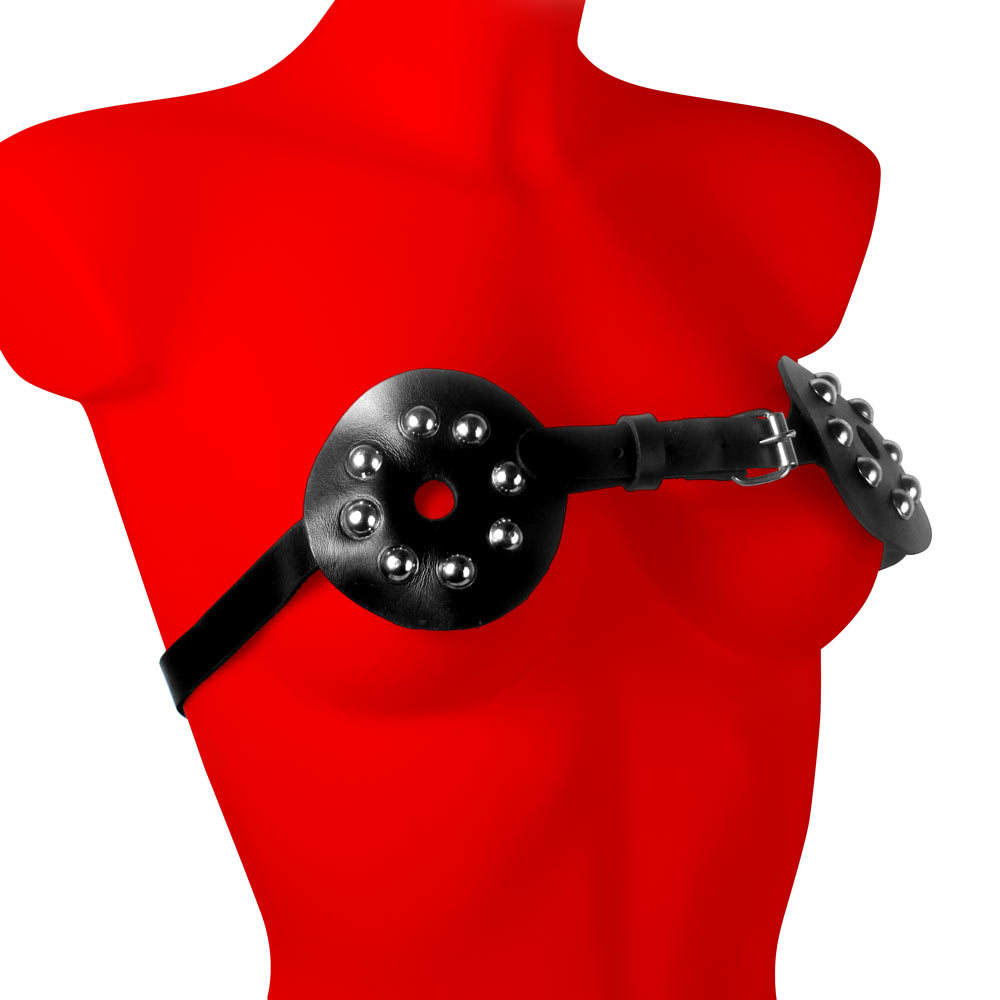 Uberkinky Studded Spiked Breast Binder with Nipple Holes | UberKinky