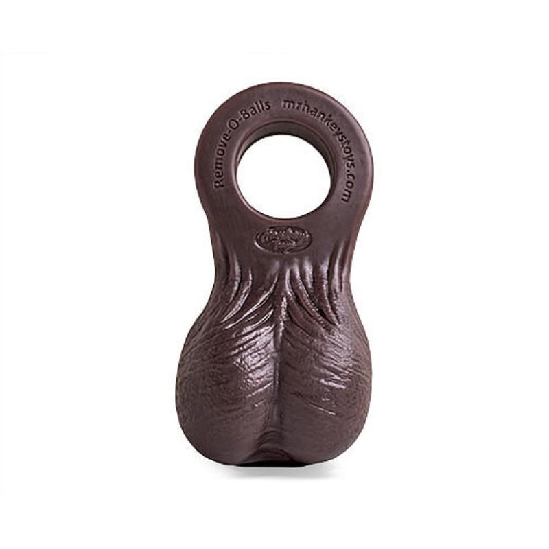 Mr Hankey's REMOVE-O-BALLS Nut Sack Dildo Attachment | BROWN