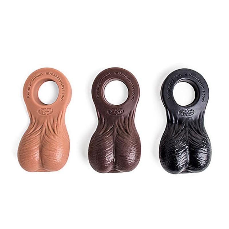 Mr Hankey's REMOVE-O-BALLS Nut Sack Dildo Attachment | BLACK