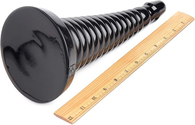 Master Series Giant Ribbed Anal Cone 10 Inches