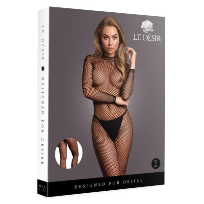 Le Desir Bodystocking Fishnet Structure - Open / Turtle One Size