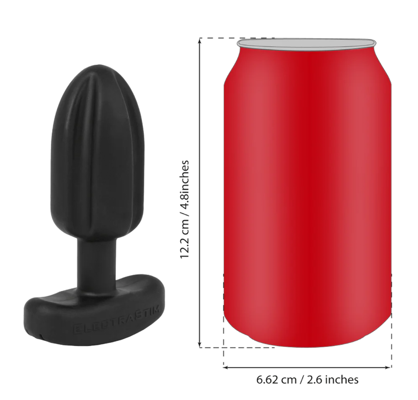 ElectraStim Silicone Noir Tartarus Quadripolar Butt Plug | UberKinky