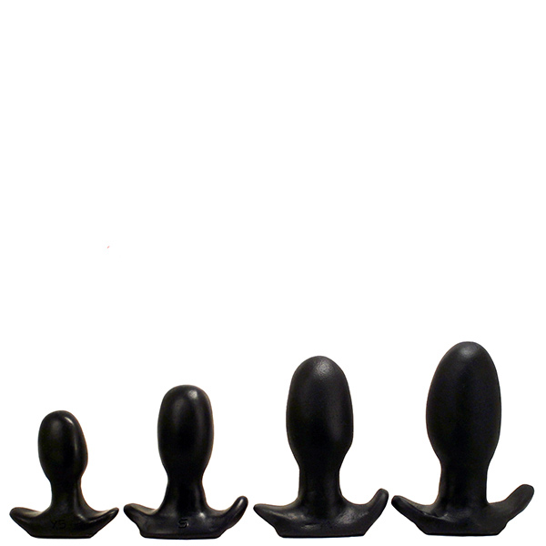 SquarePegToys® Egg Plug - Black Firm - X-Small