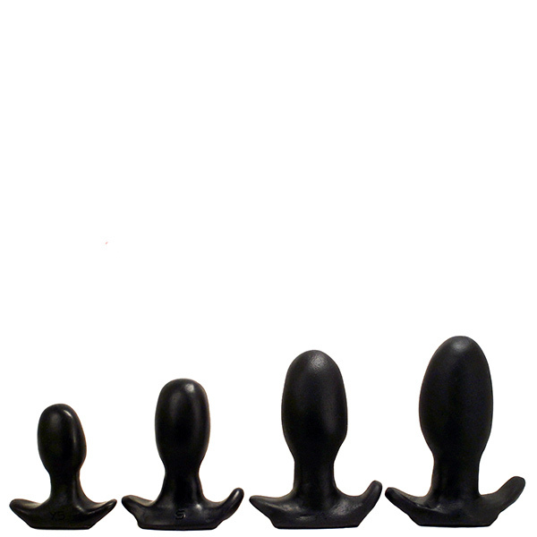SquarePegToys® Egg Plug - Black Firm - X-Small