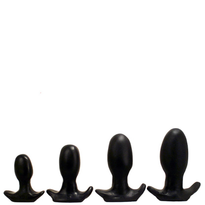 SquarePegToys® Egg Plug - Black Firm - X-Small