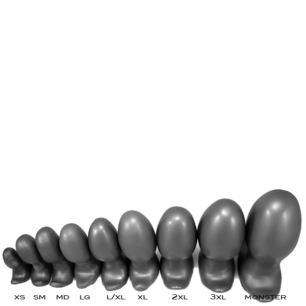 SquarePegToys® Egg Plug - SuperSoft Graphite - XS