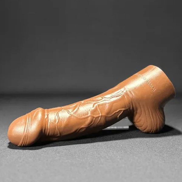 Erotixxx Toys Big Head - 75% Soft - Brown - S