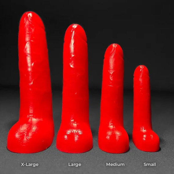 Erotixxx Toys Red Rocket - 40% Soft - Red L