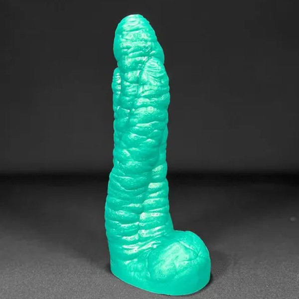Erotixxx Toys Sea Monster - 75% Soft - Metallic Green - S