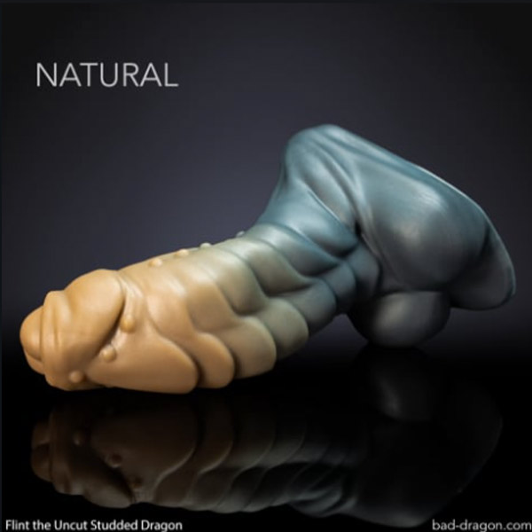 Bad Dragon® Flint® the Uncut Studded Dragon | Natural