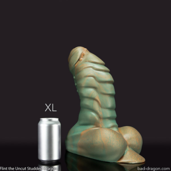 Bad Dragon® Flint® the Uncut Studded Dragon | Natural