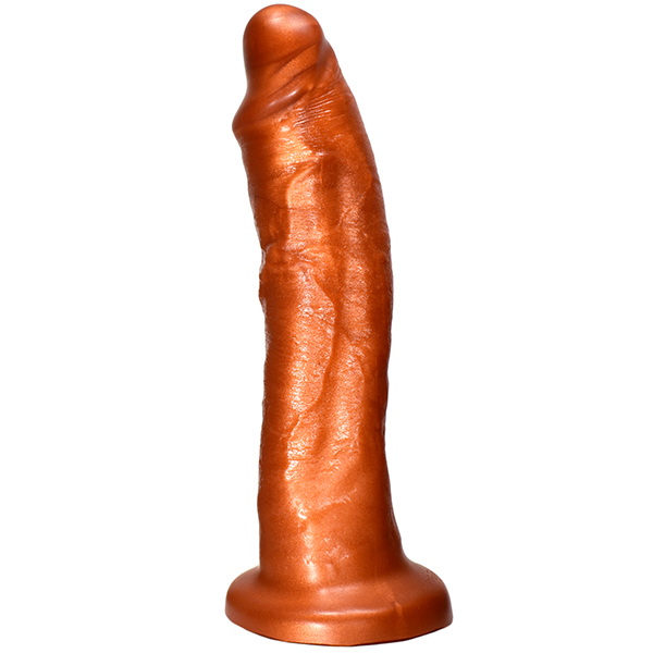 SquarePegToys® Leo Harness Dildo Flush Cup - SuperSoft Bronze