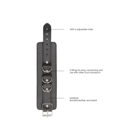 Bonded Leather Hand or Ankle Cuffs