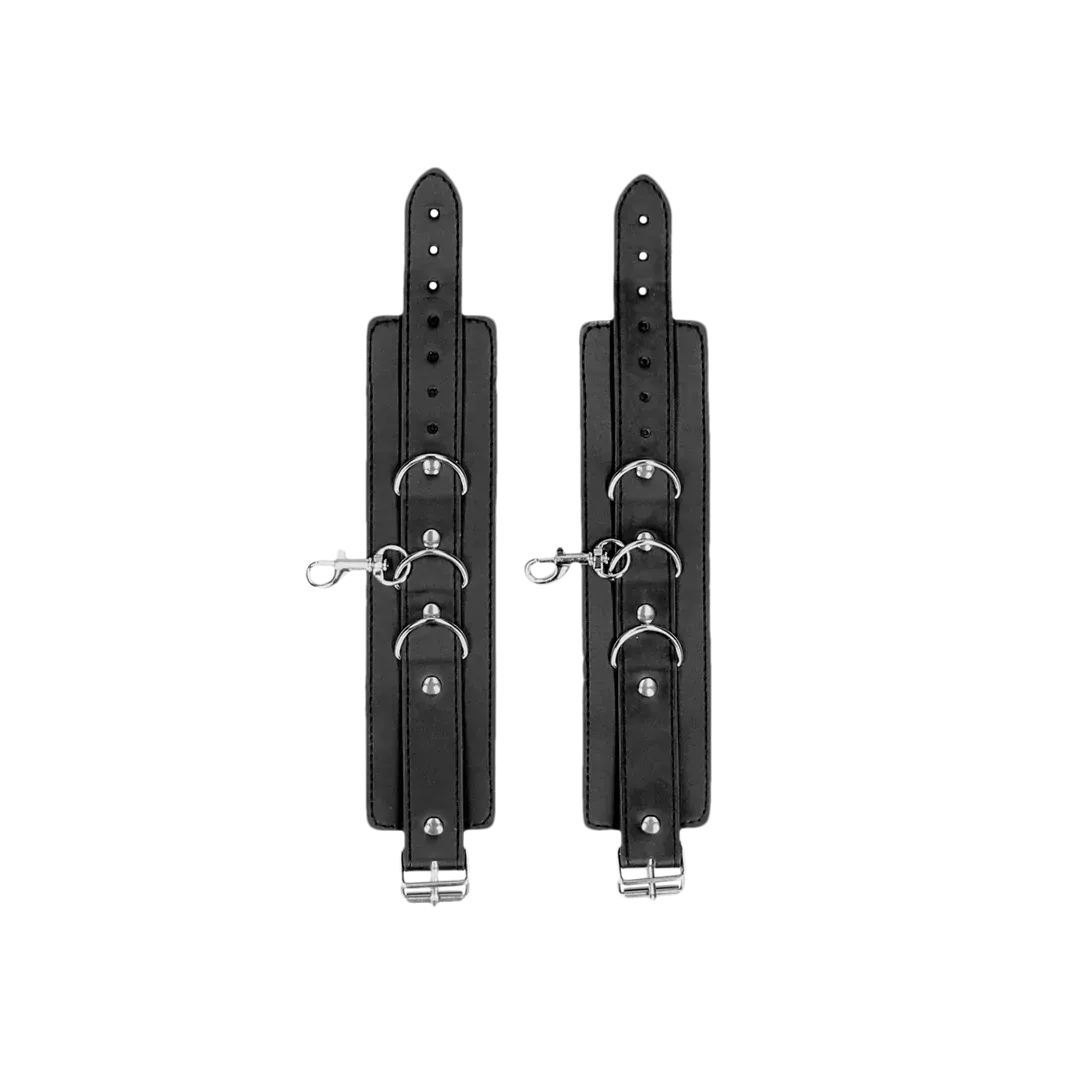 Bonded Leather Collar with Hand Cuffs