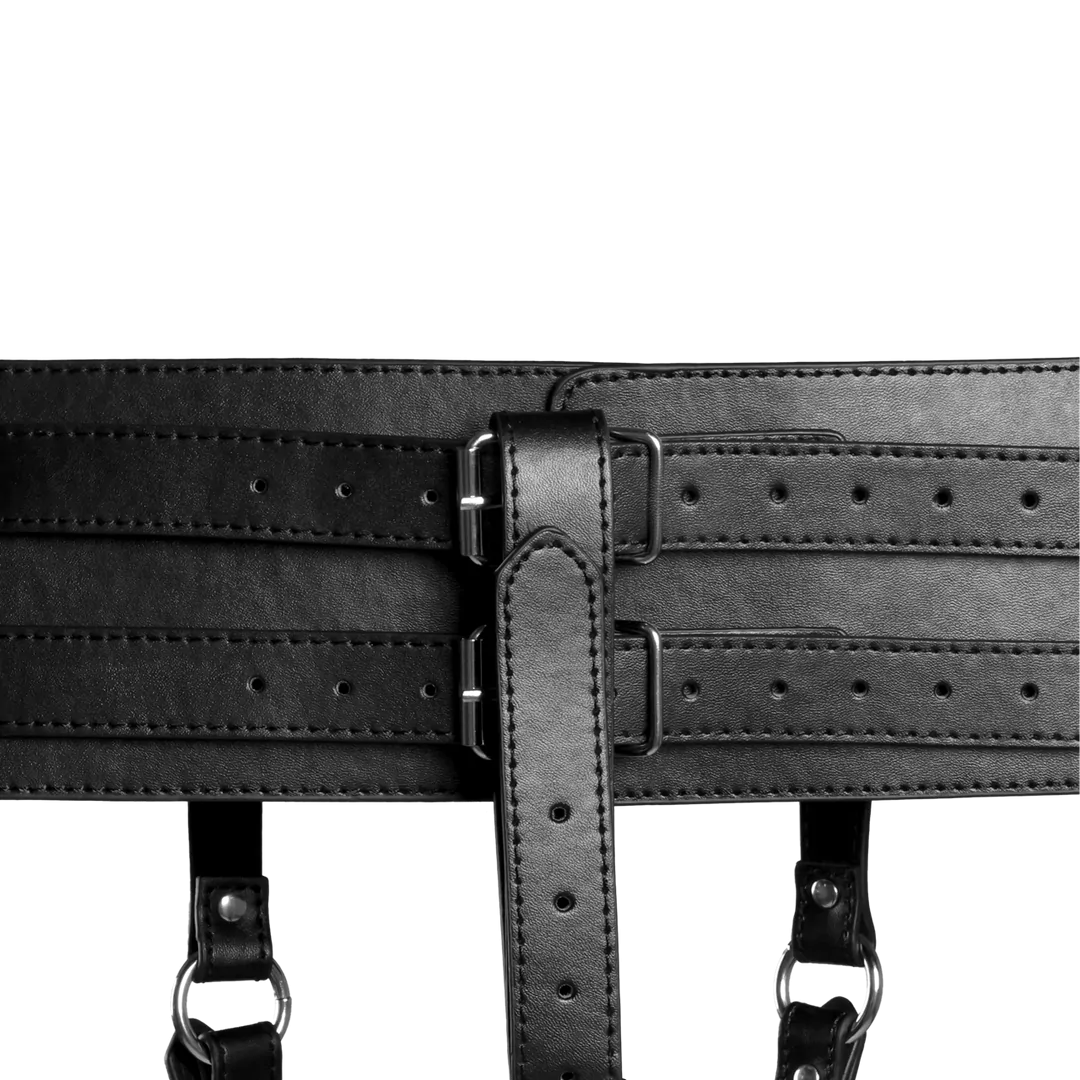 Belt with Vibrator Holder - Black