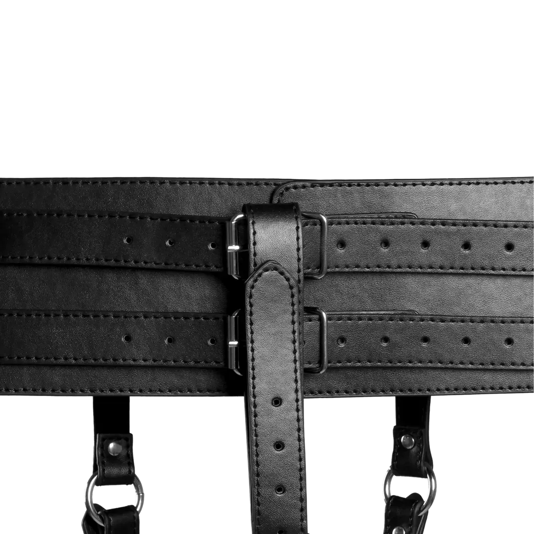 Belt with Vibrator Holder - Black