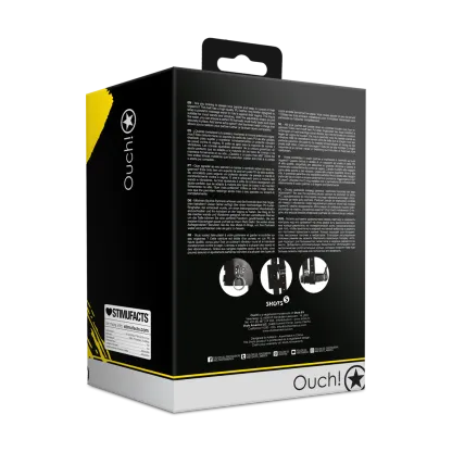 Belt with Vibrator Holder - Black