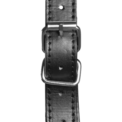 Head Harness with Breathable Ball Gag and Nose Hooks - Black