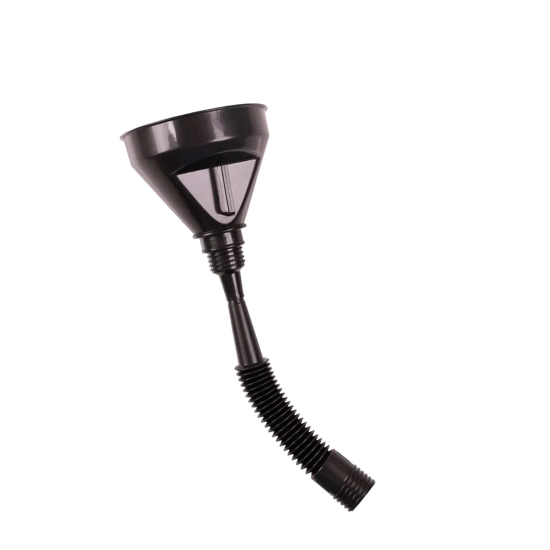 Open Mouth Gag Head Harness with Funnel - Black