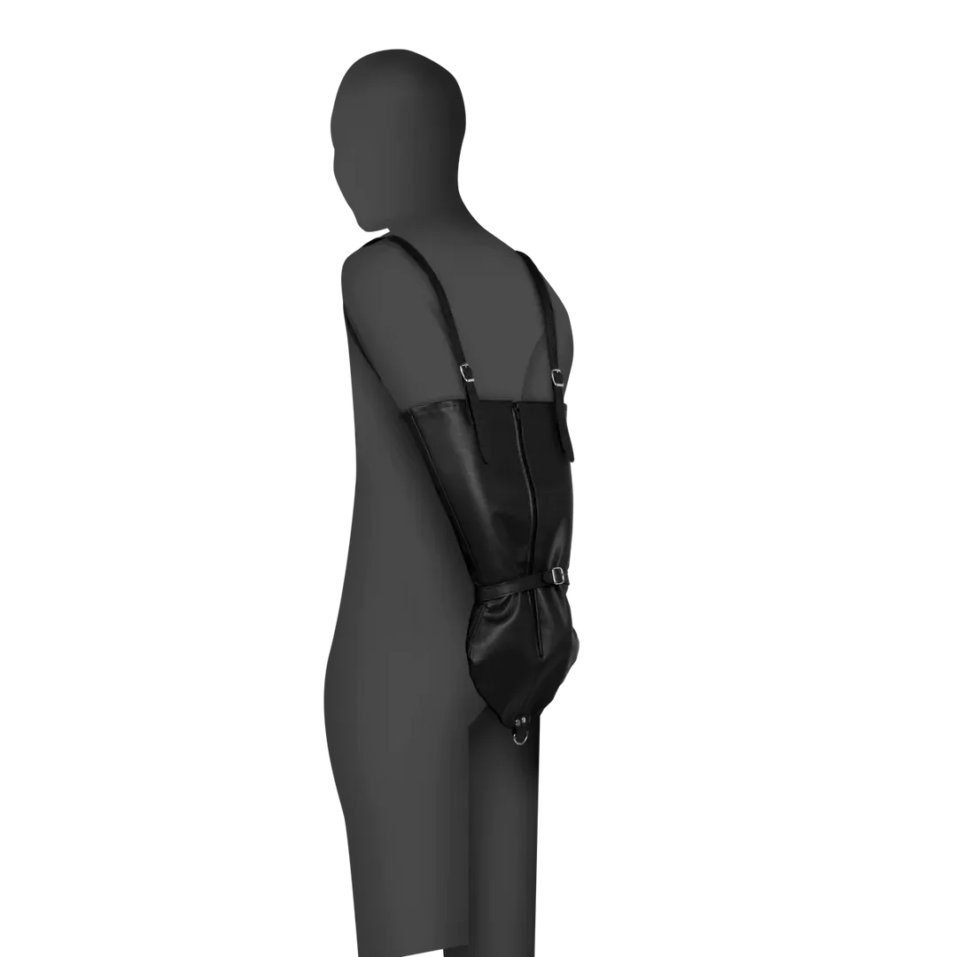 Zip-up Full Sleeve Arm Restraint - Black