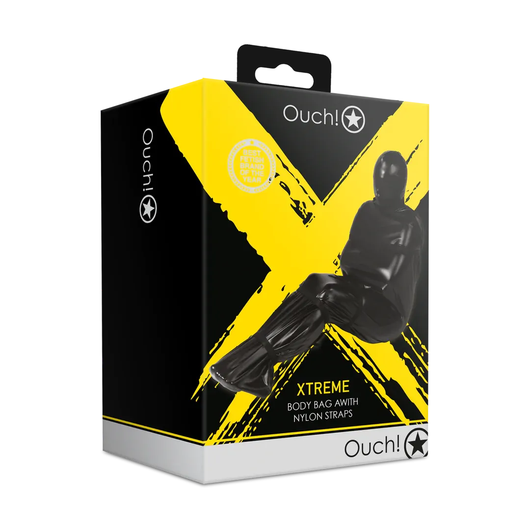 Body Bag with Nylon Straps - Black