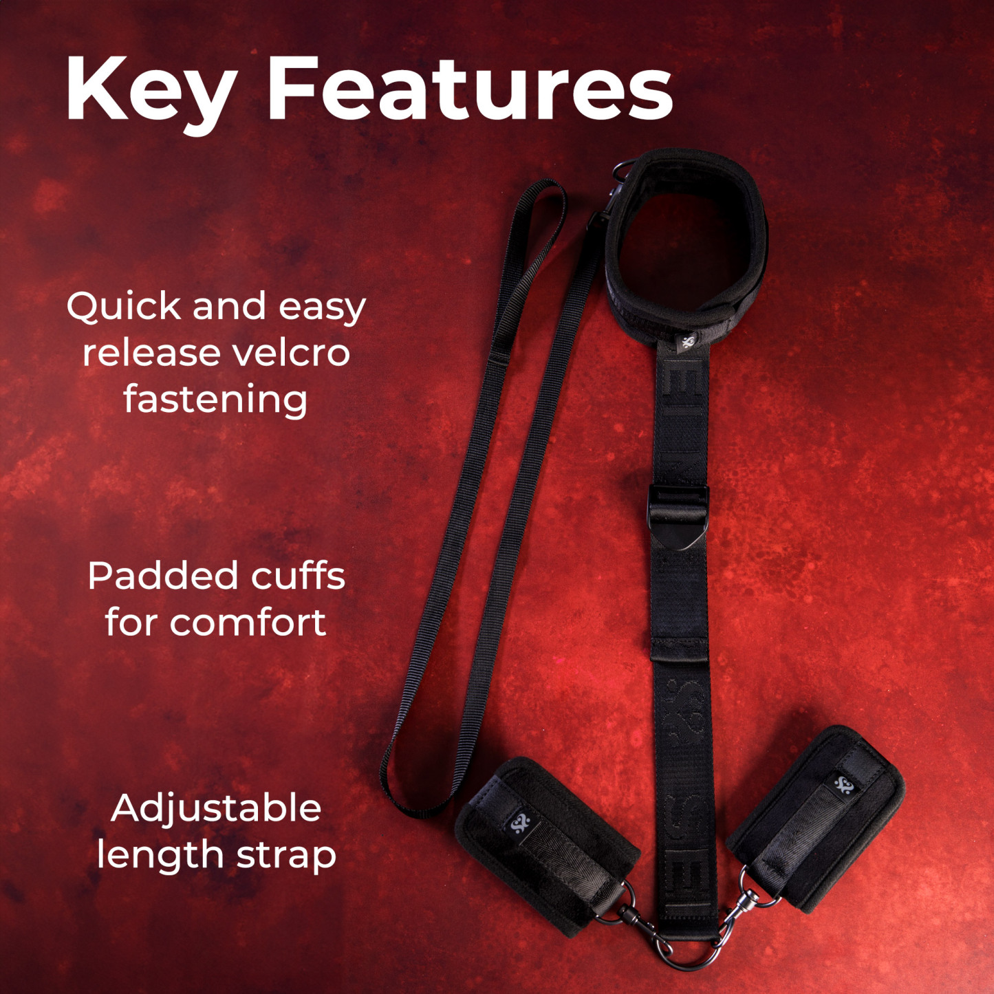 SEI MIO - Neck Firmly in Check - Adjustable Neck & Wrist Restraint Kit