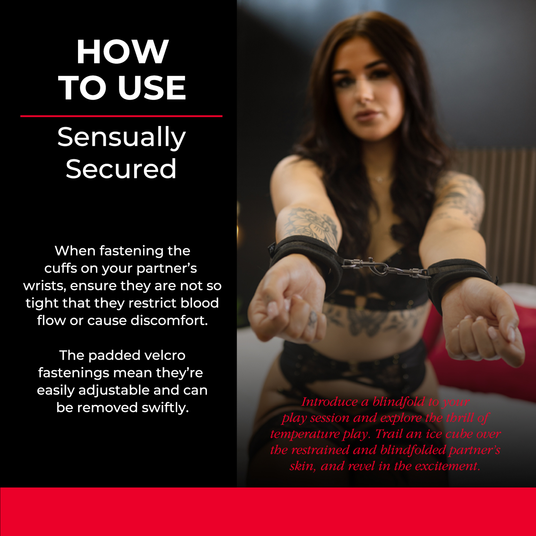 SEI MIO - Sensually Secured - Velvet Handcuffs
