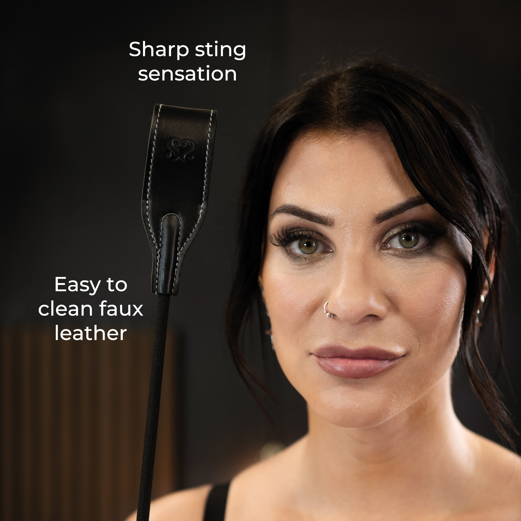 SEI MIO - Rein in Desire - Faux Leather Riding Crop