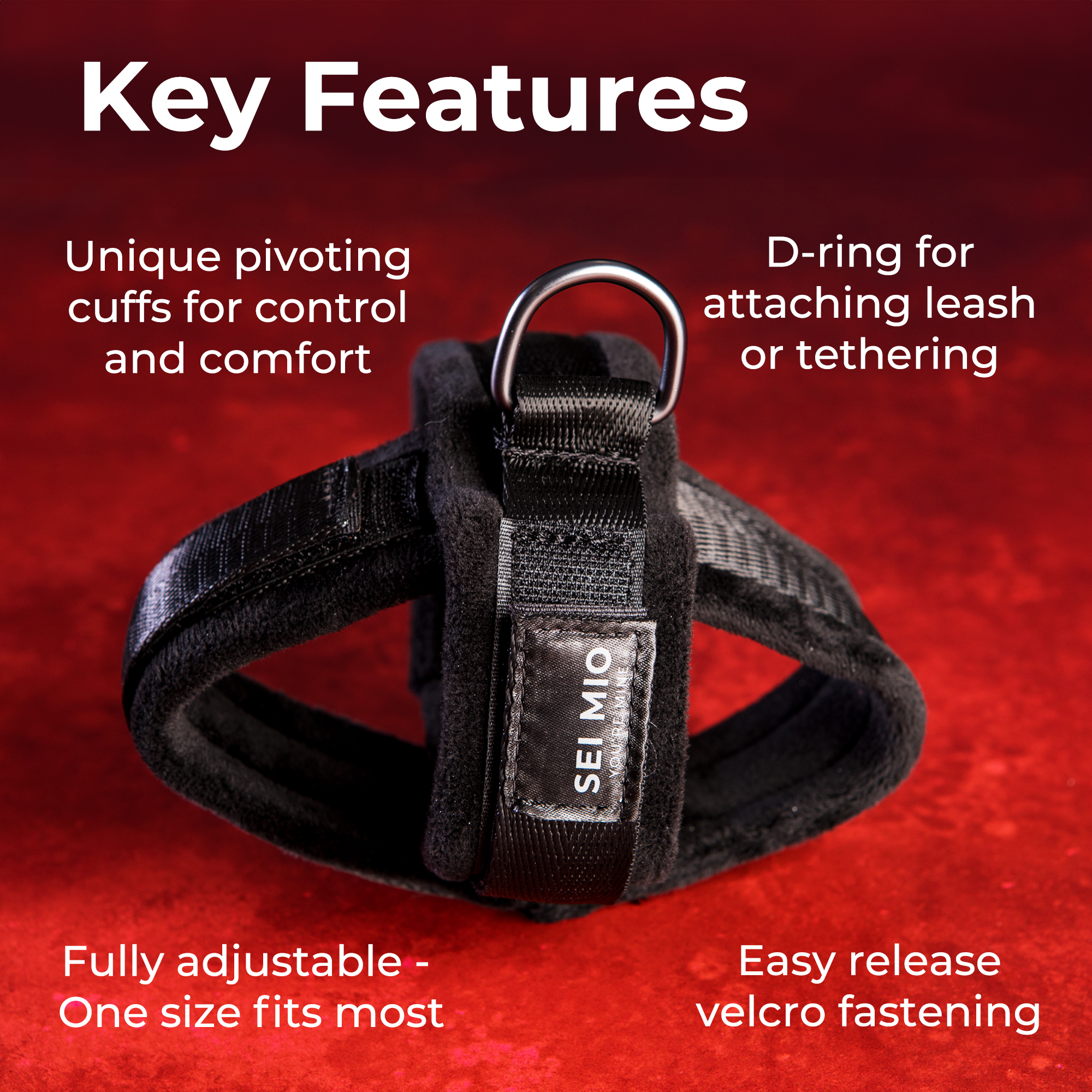 SEI MIO - Cross Purposes - Over-Wrap Cross Cuff Restraints
