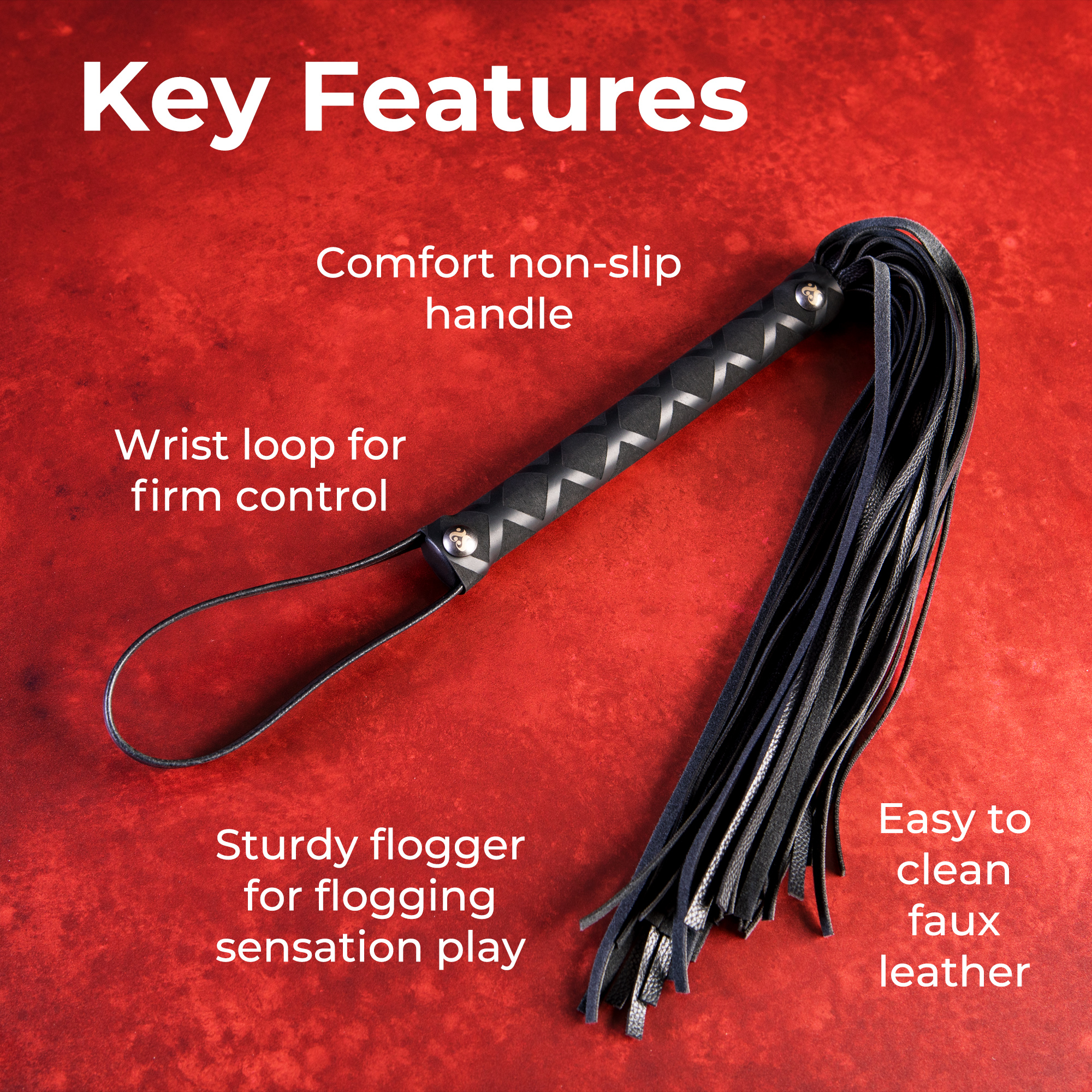SEI MIO - Primed for Punishment - Faux Leather Flogger