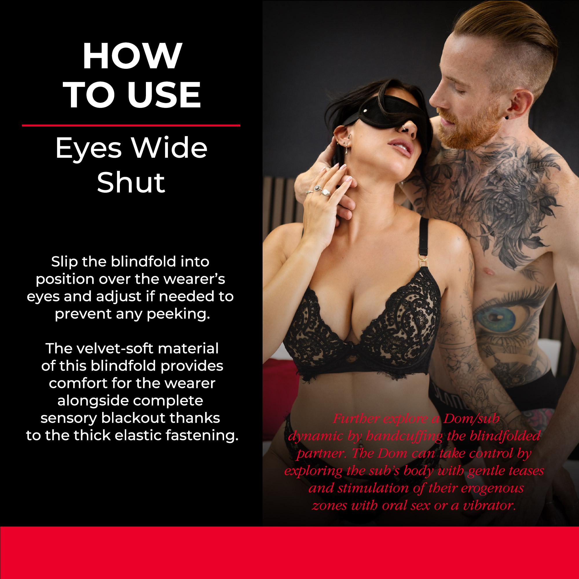 SEI MIO - Eyes Wide Shut - Soft Velvet Blindfold