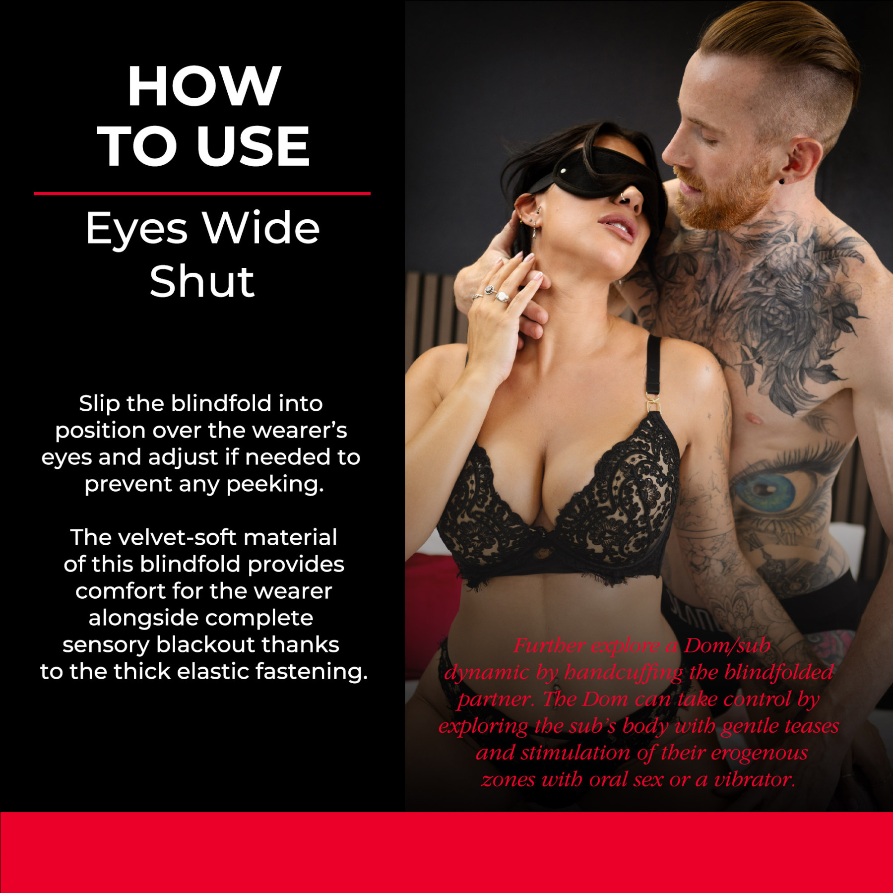 SEI MIO - Eyes Wide Shut - Soft Velvet Blindfold