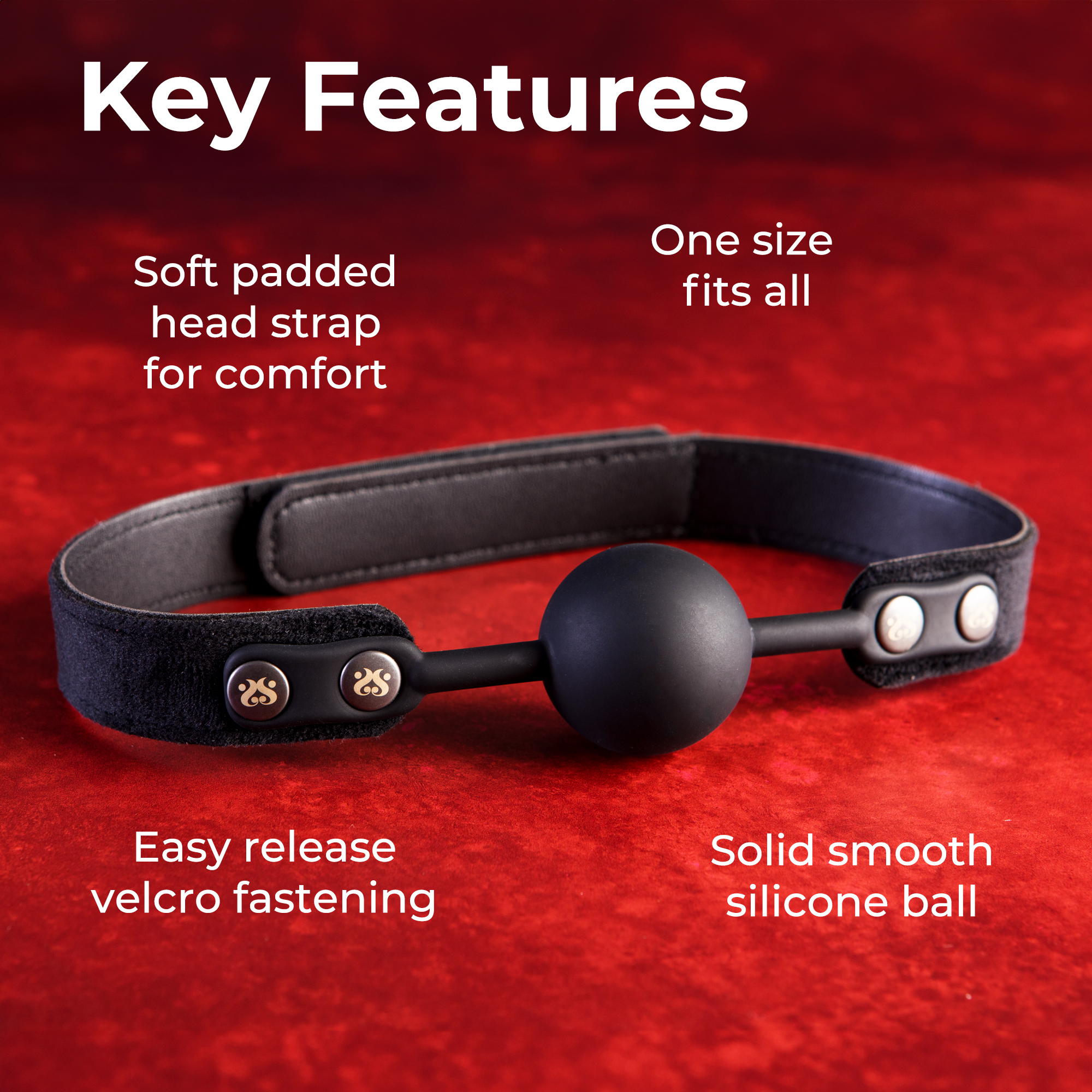 SEI MIO - Strictly Come Quietly - Soft Strap Silicone Ball Gag