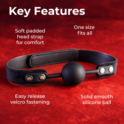 SEI MIO - Strictly Come Quietly - Soft Strap Silicone Ball Gag