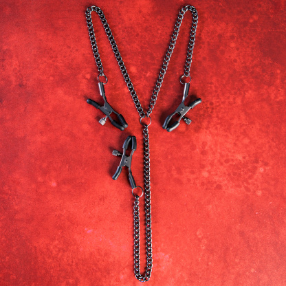 SEI MIO - Triple Tease - Adjustable Nipple and Clit Clamp Set