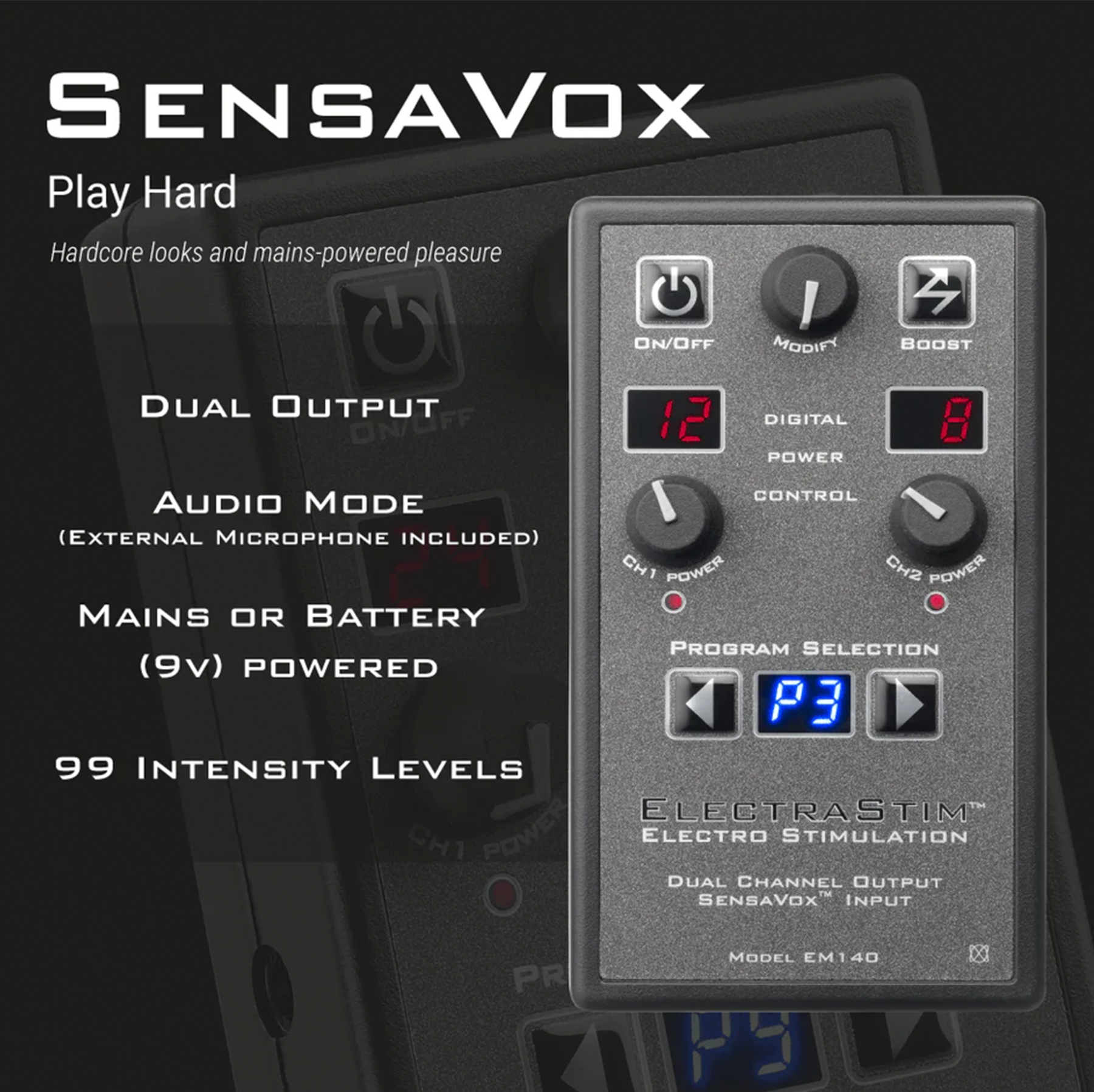 ElectraStim SensaVox Electro Sex Stimulator | UberKinky