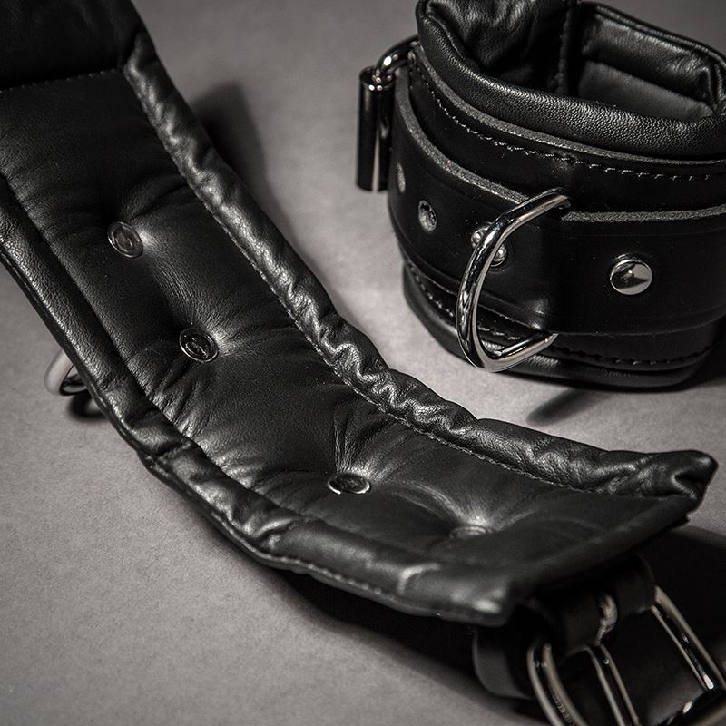 Leather Heavy Duty Padded Wrist Cuffs