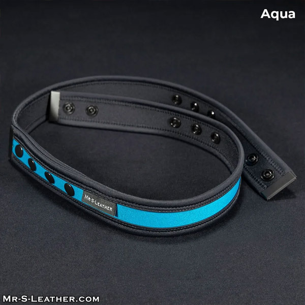 Mr. S Leather Neo Chastity Waist Strap | Aqua