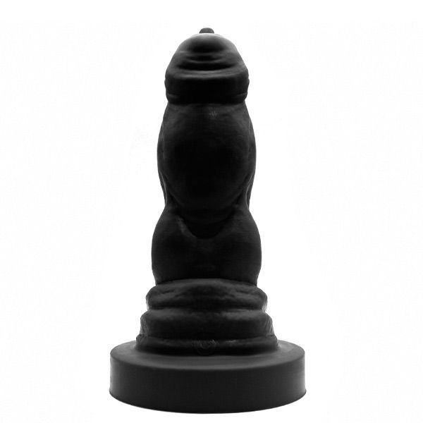Erotixxx Toys Bulldog Dildo | Black 75% Soft