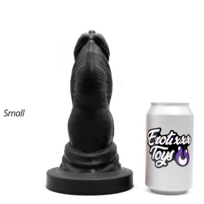 Erotixxx Toys Bulldog Dildo | Black 75% Soft