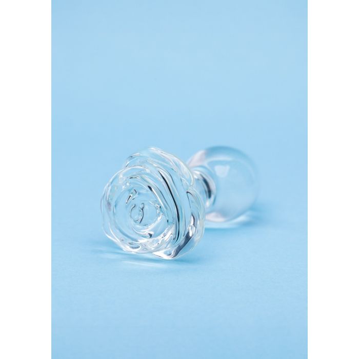 Clarity Glass Butt Plug - Utopian Bloom