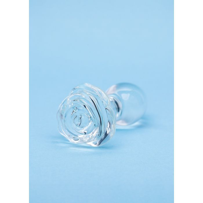 Clarity Glass Butt Plug - Utopian Bloom