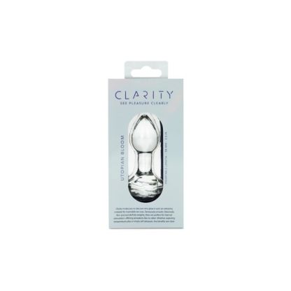 Clarity Glass Butt Plug - Utopian Bloom